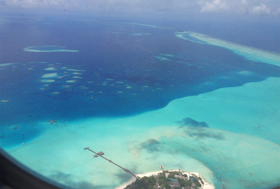 Maldives From The Plane
