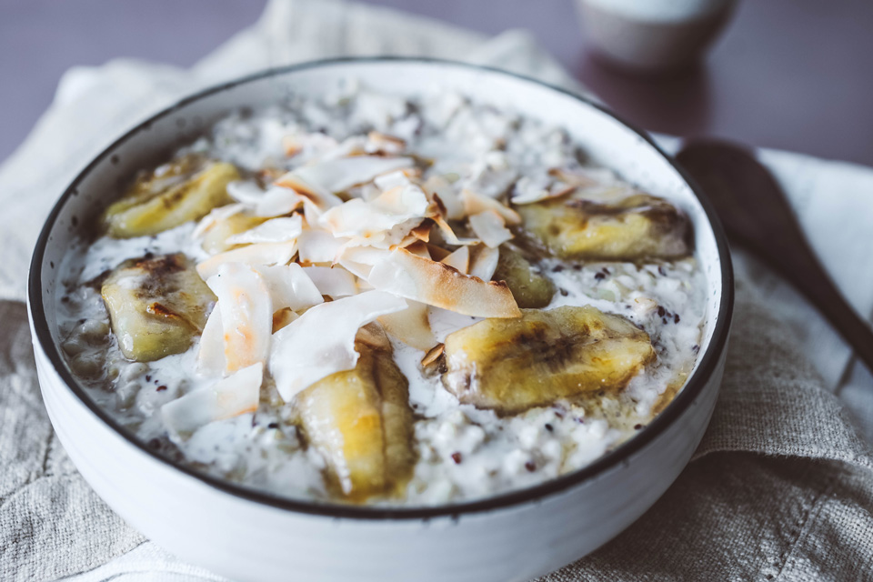 Slow Cooker Rice Pudding Recipe With Caramelised Bananas