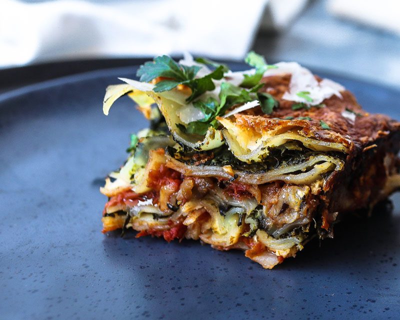 Eggplant Lasagna With Spinach