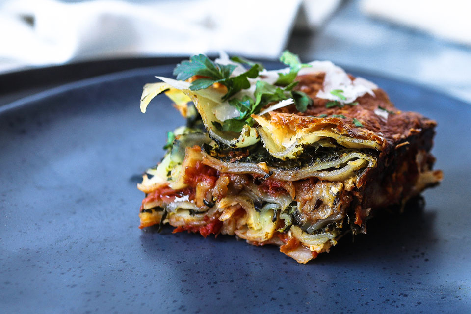Eggplant Lasagna With Spinach
